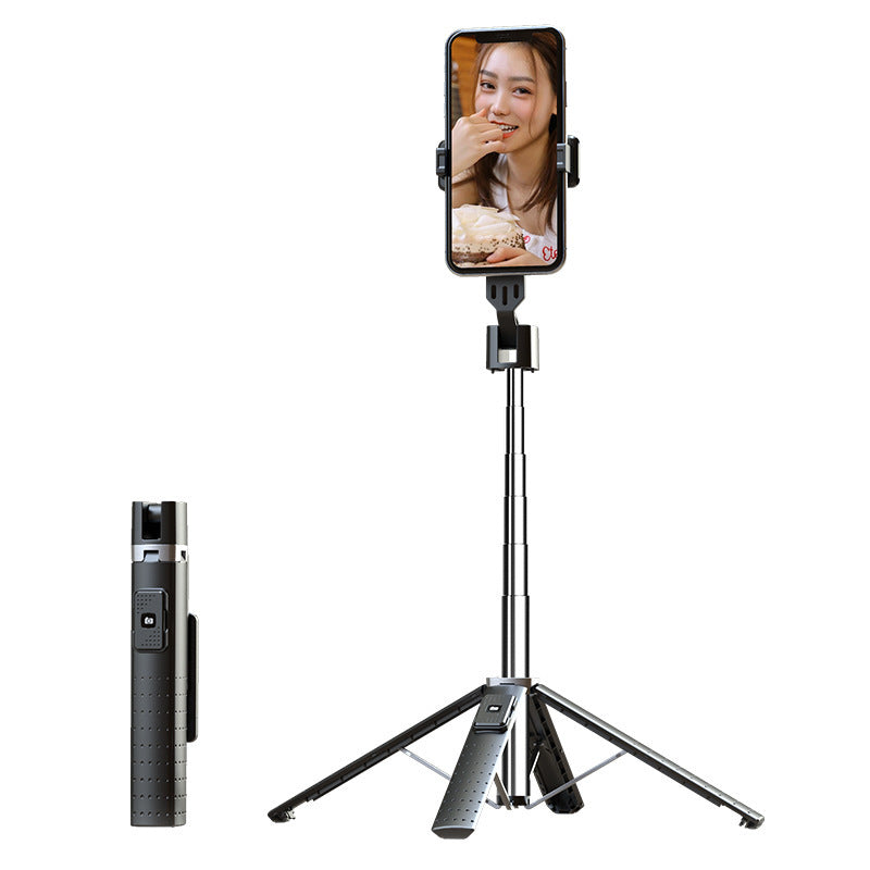 3-in-1 Aluminum Alloy Selfie Stick Tripod with Bluetooth Remote + Optional Fill Light – Extendable up to 1.04M