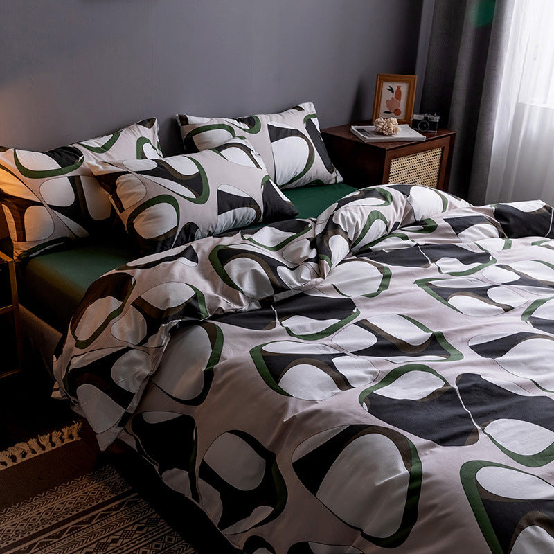 Four-piece Cotton 100 Cotton Bed Sheet Quilt Cover