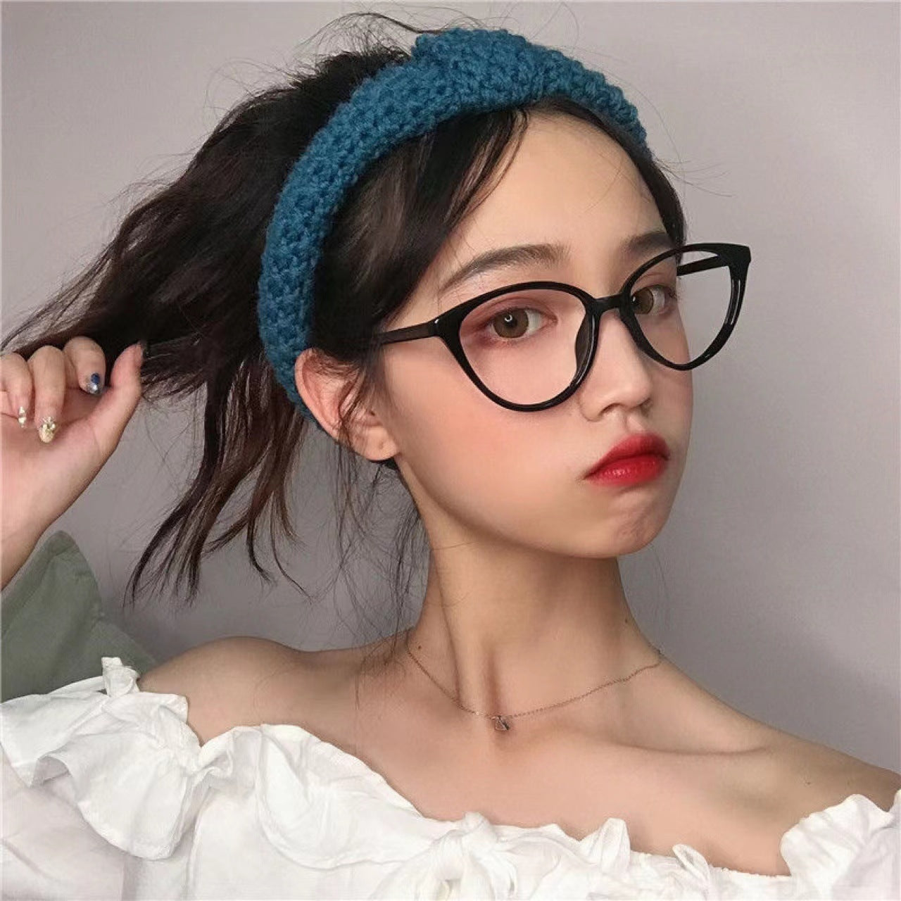 Anti Blue Ray Retro Large Frame Myopia Glasses Frame