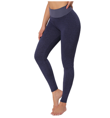 Fitness Yoga Pants High Waist Breathable Plaid Seamless Leggings
