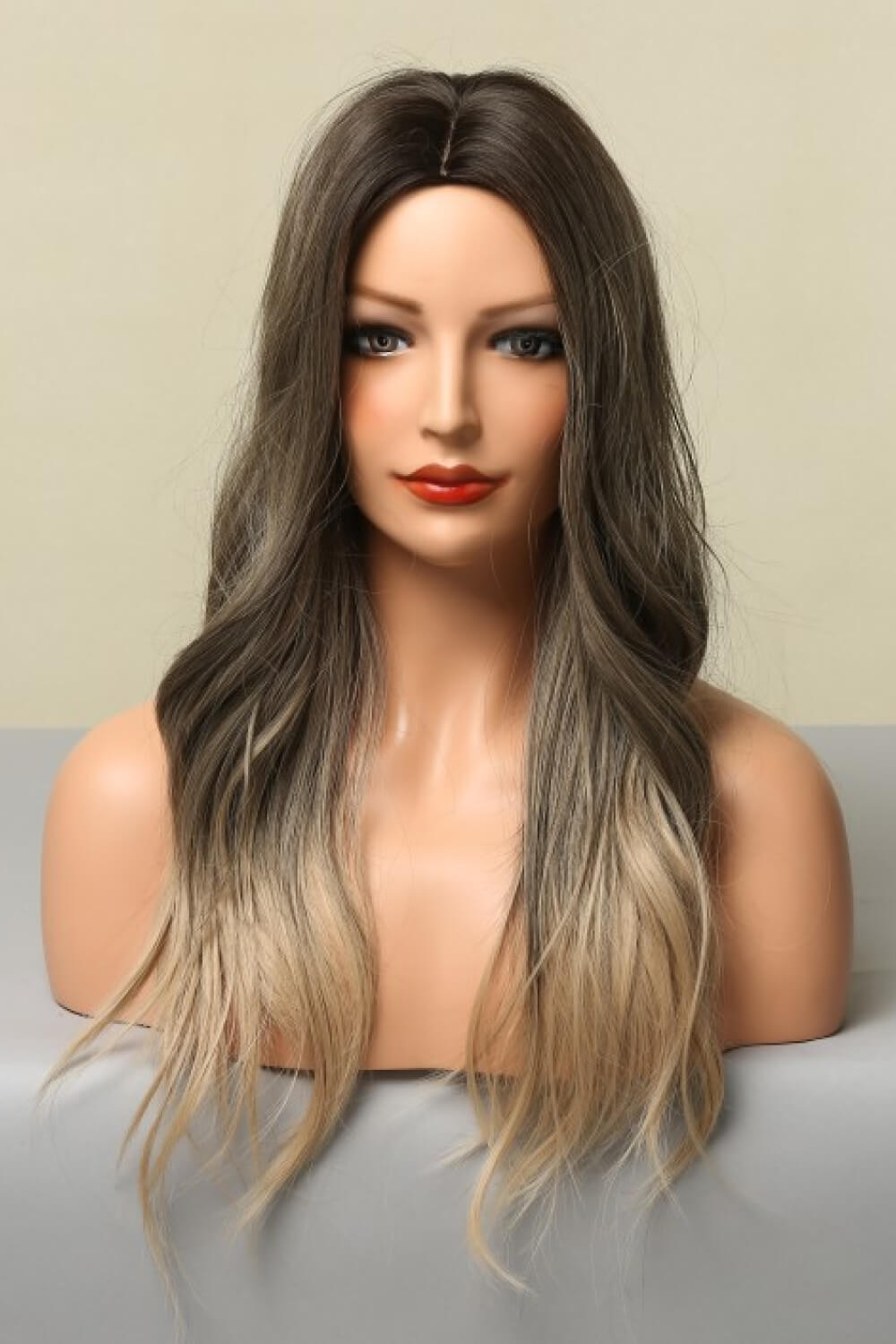 24” Long Straight Synthetic Wig – 13x1 Full-Machine Lace Front, Heat Safe