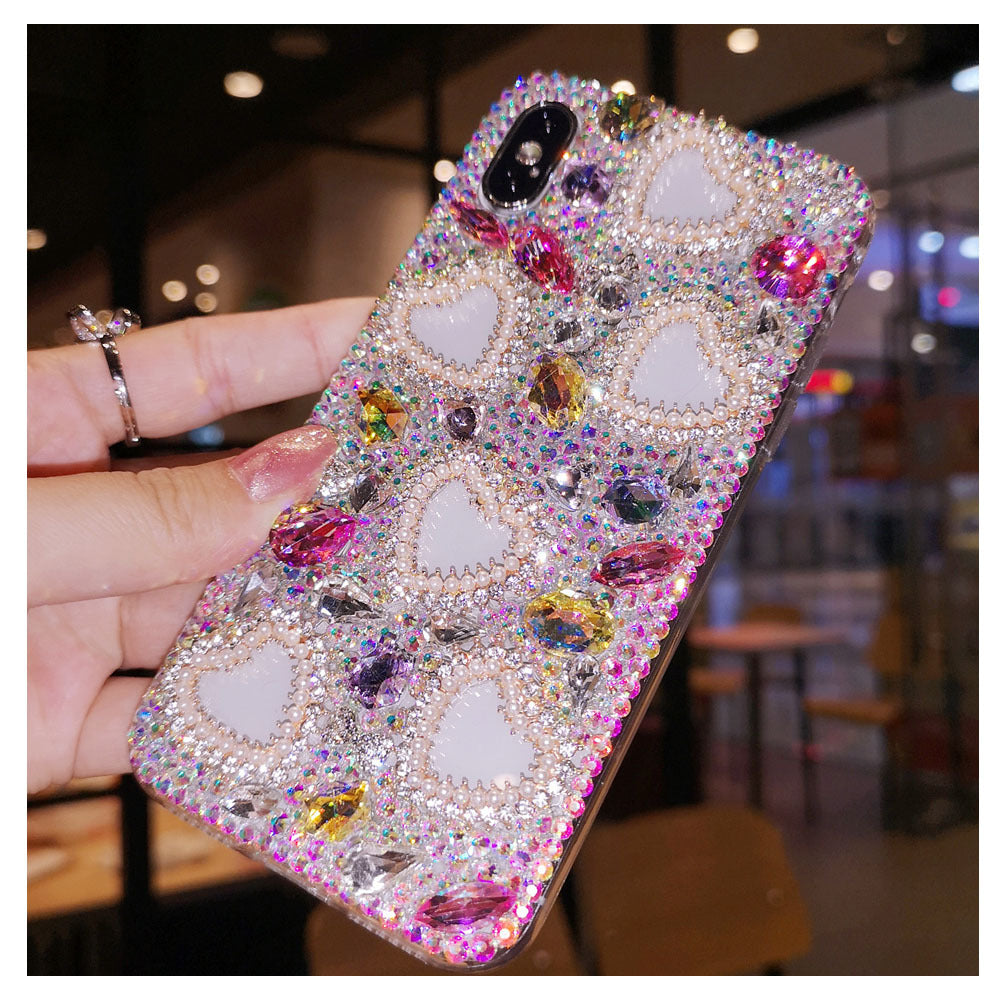 Rhinestone 6 Love Silicone Mobile Phone Case Female