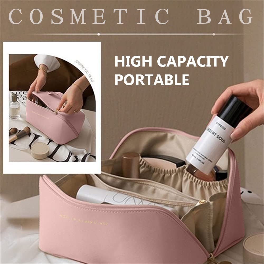 Large Capacity Travel Cosmetic Bag - Women's Multifunction Toiletries Organizer and Makeup Case