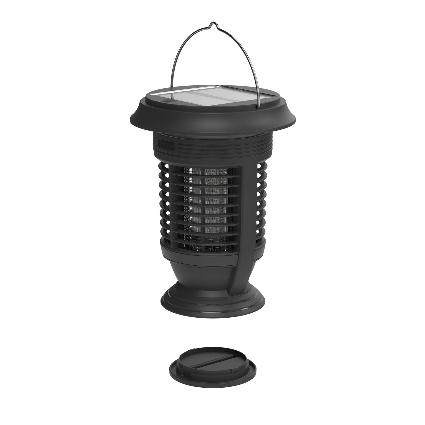 Outdoor Park Solar USB Charging LED Purple Mosquito Killer Lamp