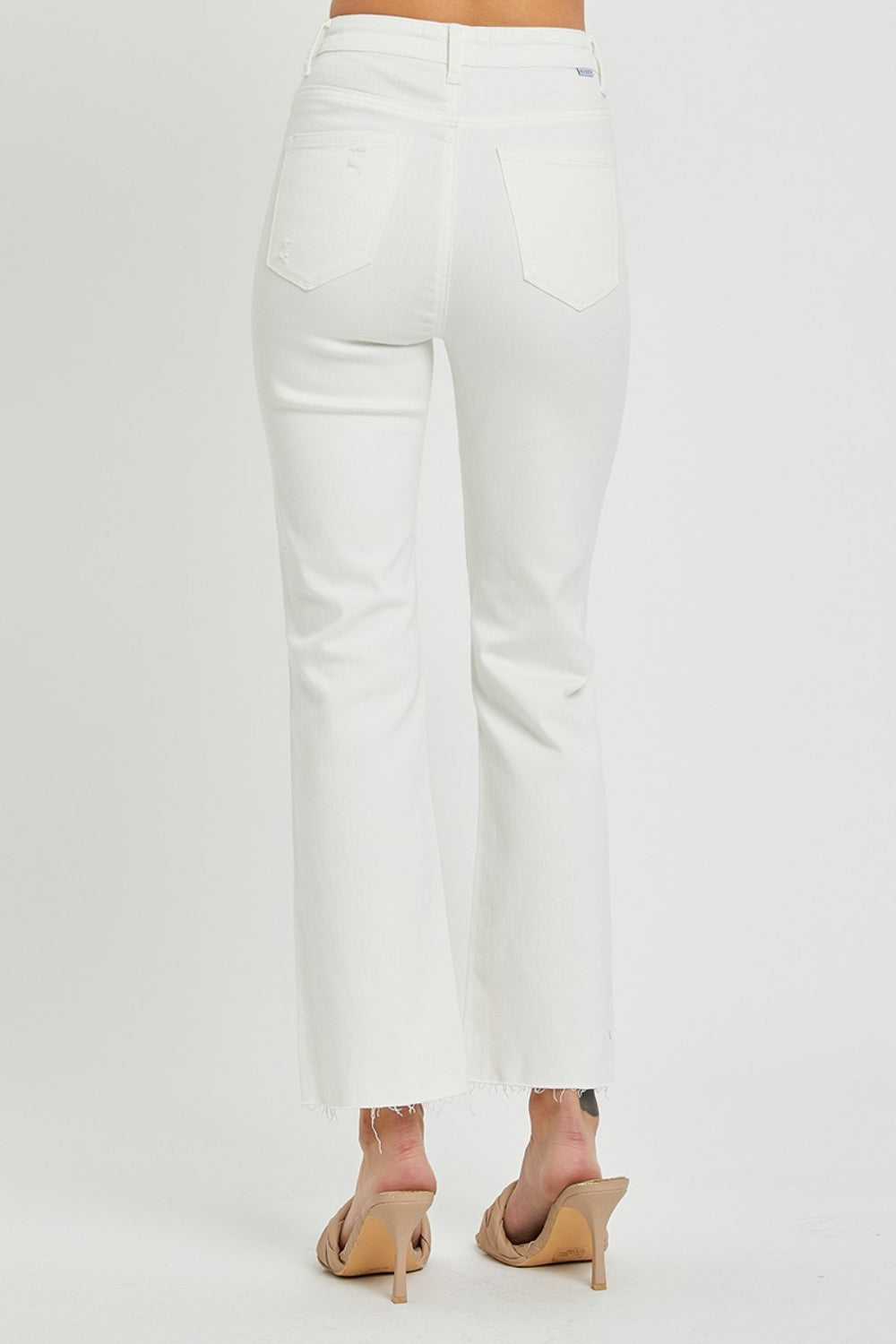 RISEN Full Size High Rise Button Fly Straight Ankle Jeans