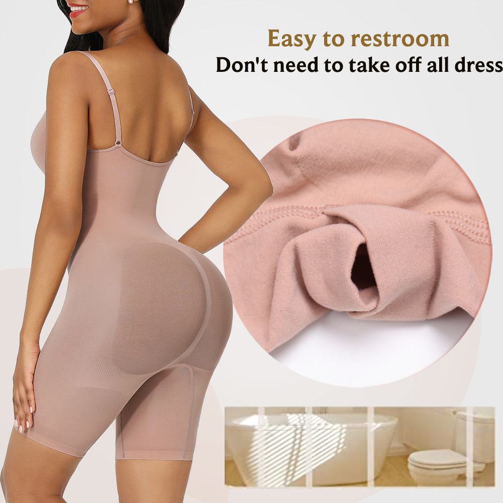 Full Body Sculpting Shapewear – Waist Trainer Bodysuit with Tummy Control | Sizes S–5XL | Black, Brown, Skin Tone