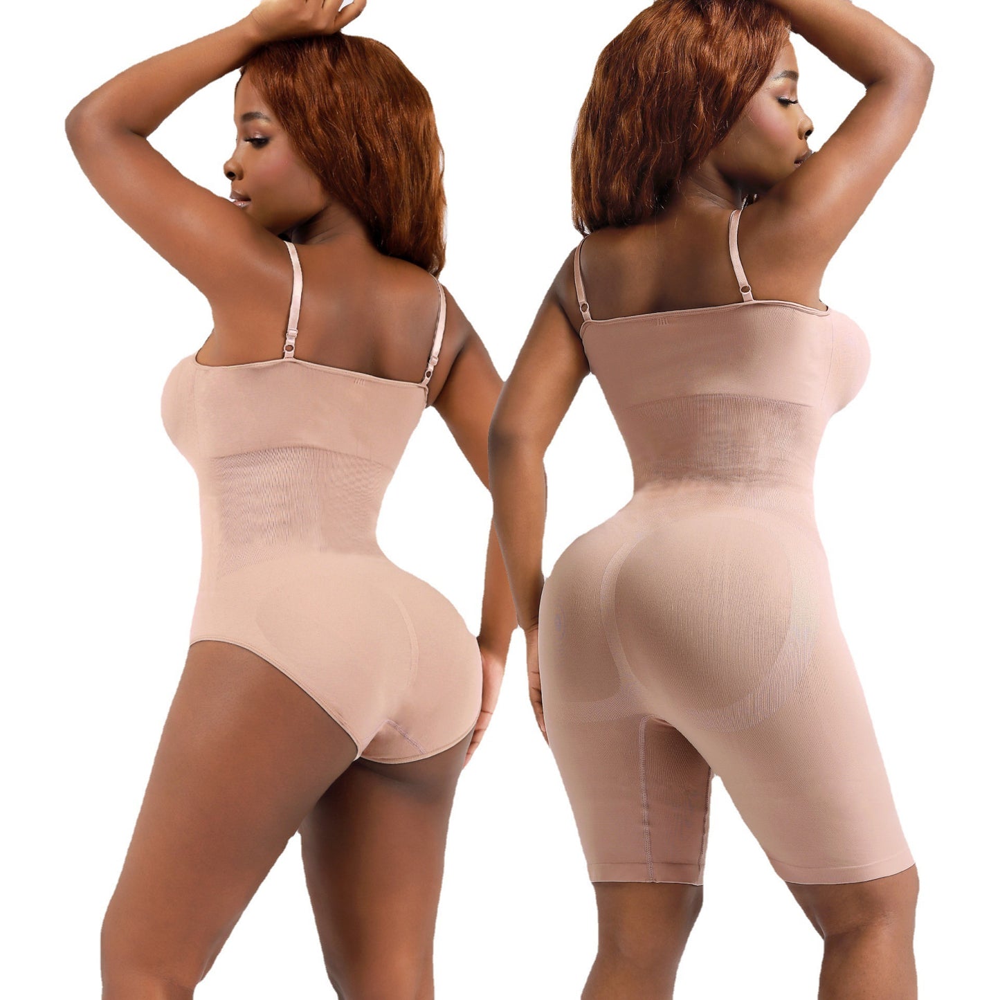 Full Body Sculpting Shapewear – Waist Trainer Bodysuit with Tummy Control | Sizes S–5XL | Black, Brown, Skin Tone