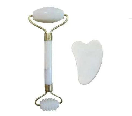 Natural Jade Beauty Device Single Head Jade Roller White Thorn