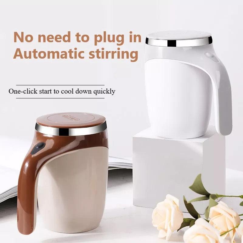 Automatic Self-Stirring Coffee Mug | Leakproof, Portable, Food-Grade Stainless Steel Travel Mug