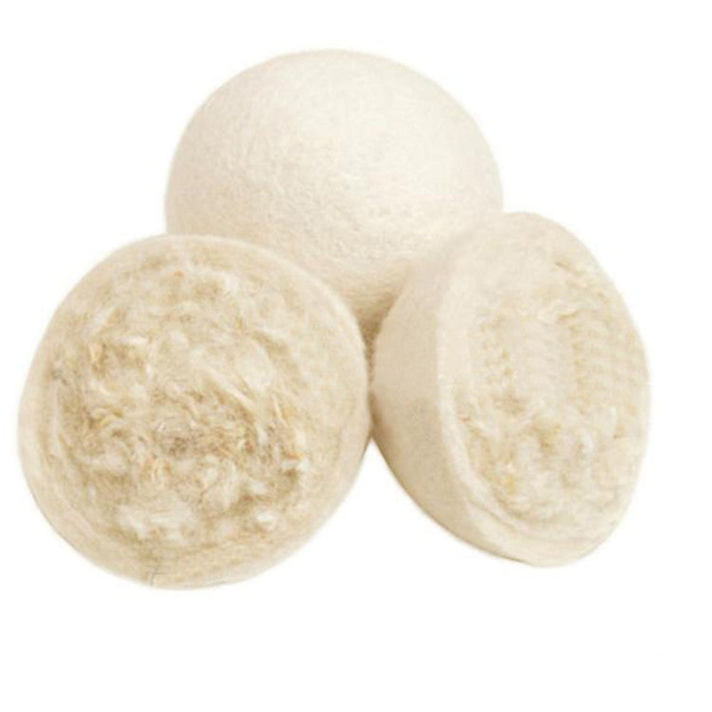 Reusable Organic Wool Dryer Balls – 6-Pack, Natural Fabric Softener & Static Reducer