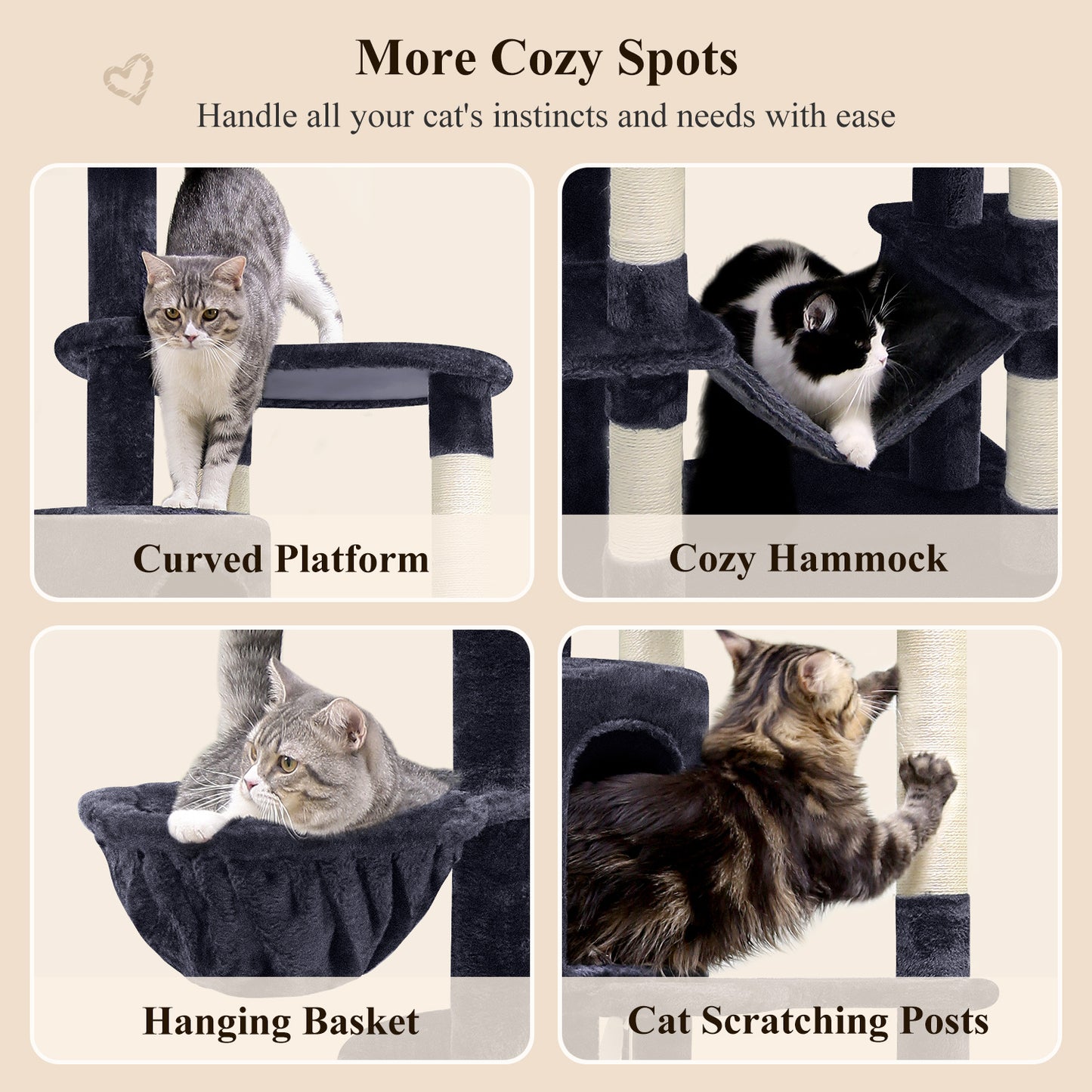 81 Inch Cat Climbing Rack