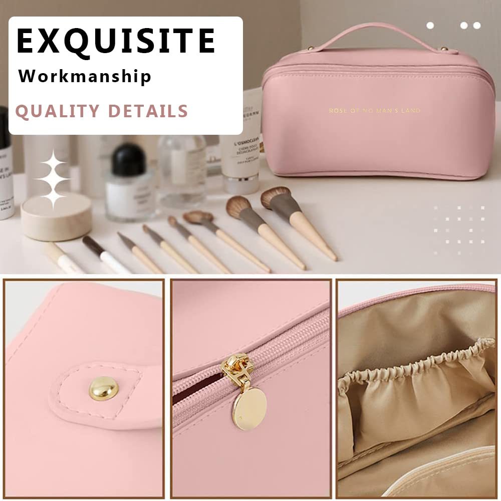 Large Capacity Travel Cosmetic Bag - Women's Multifunction Toiletries Organizer and Makeup Case