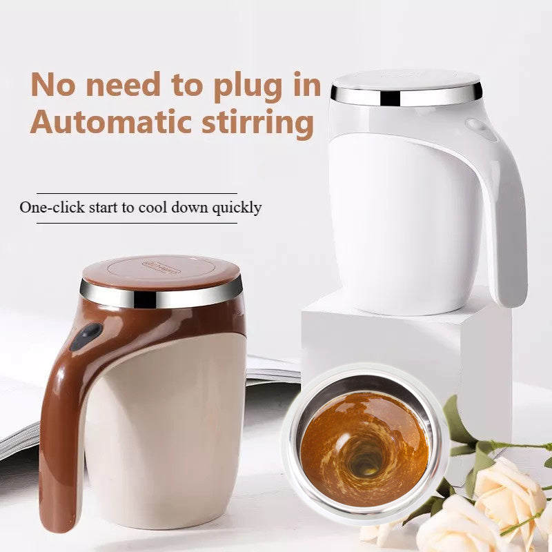 Automatic Self-Stirring Coffee Mug | Leakproof, Portable, Food-Grade Stainless Steel Travel Mug