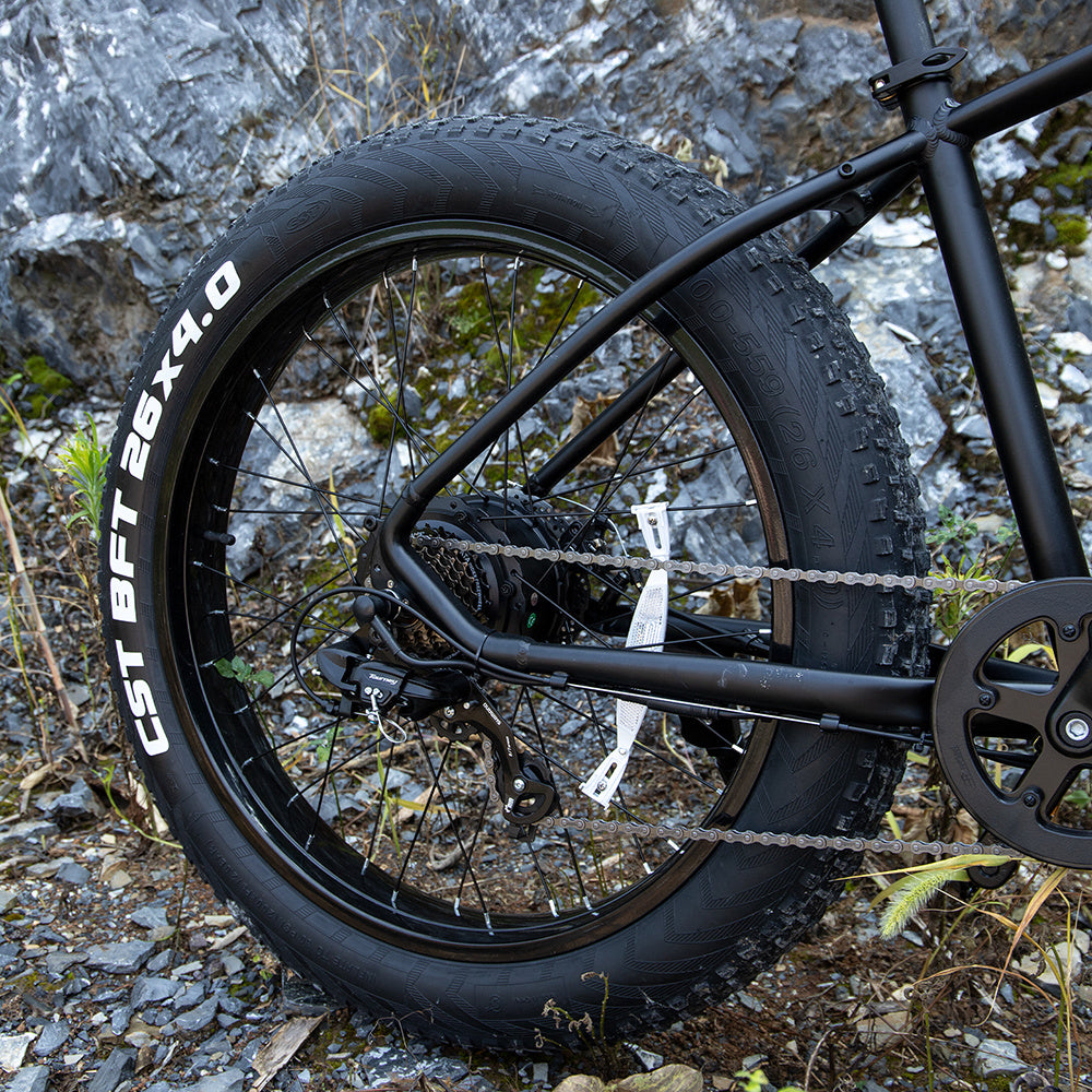 SIVROCK V1 1000W Fat Tire Electric Mountain Bike – 48V 15Ah Battery, 85Nm Torque, 26”x4” Tires, Dual Disc Brakes, LCD Display