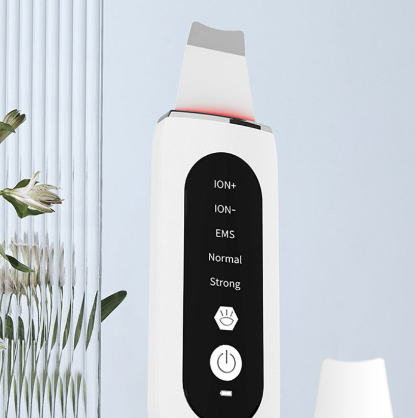 Pore Cleaner & EMS Beauty Device – Red/Blue Light Skin Cleanser with Ion Technology | 5-Mode Facial Tool