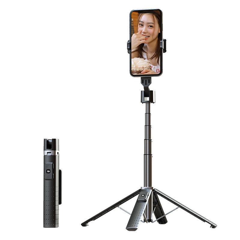 3-in-1 Aluminum Alloy Selfie Stick Tripod with Bluetooth Remote + Optional Fill Light – Extendable up to 1.04M