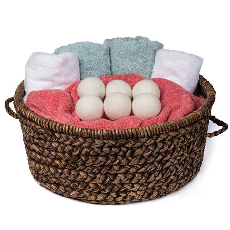 Reusable Organic Wool Dryer Balls – 6-Pack, Natural Fabric Softener & Static Reducer