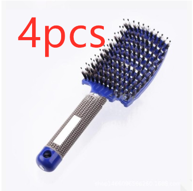 Anti-Klit Hairbrush for Women - Detangler Hair Brush with Nylon Bristles for Scalp Massage and Teasing