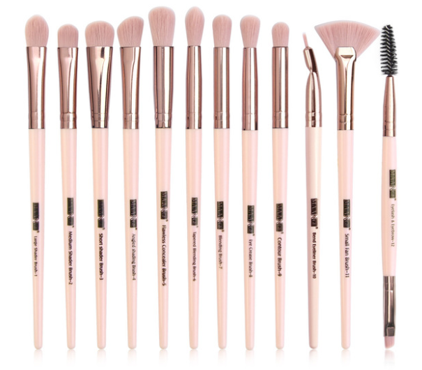 Precision Beauty: 12 High-Quality Makeup Brush Set