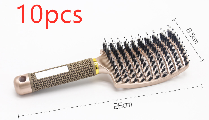 Anti-Klit Hairbrush for Women - Detangler Hair Brush with Nylon Bristles for Scalp Massage and Teasing