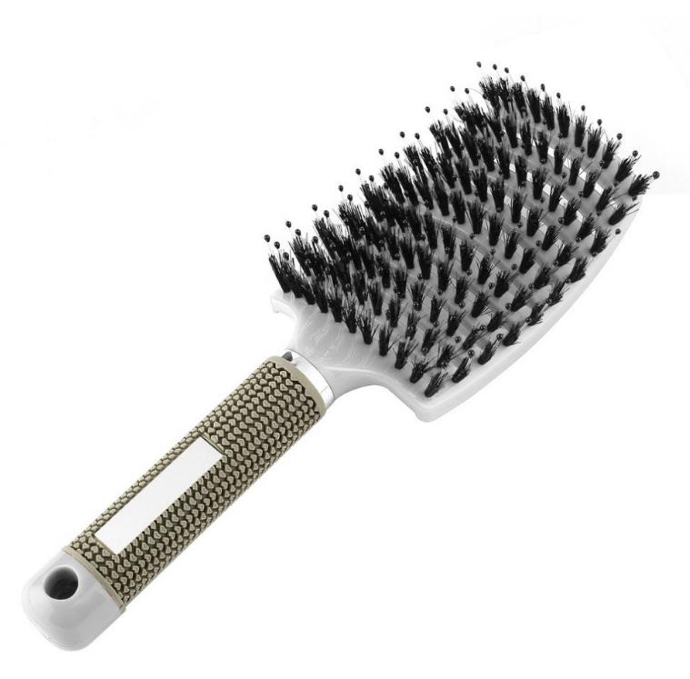 Anti-Klit Hairbrush for Women - Detangler Hair Brush with Nylon Bristles for Scalp Massage and Teasing