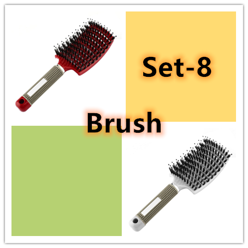 Anti-Klit Hairbrush for Women - Detangler Hair Brush with Nylon Bristles for Scalp Massage and Teasing