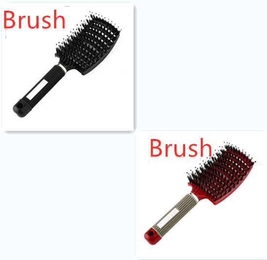 Anti-Klit Hairbrush for Women - Detangler Hair Brush with Nylon Bristles for Scalp Massage and Teasing