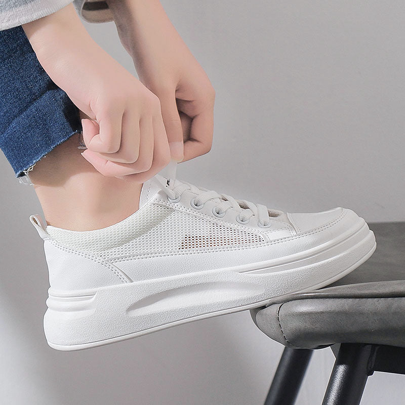 White Shoes Women's Shoes Summer Breathable Sneakers