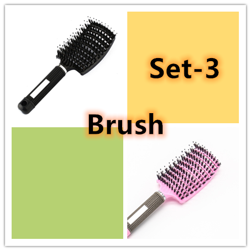Anti-Klit Hairbrush for Women - Detangler Hair Brush with Nylon Bristles for Scalp Massage and Teasing