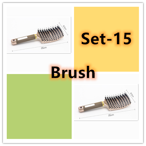 Anti-Klit Hairbrush for Women - Detangler Hair Brush with Nylon Bristles for Scalp Massage and Teasing