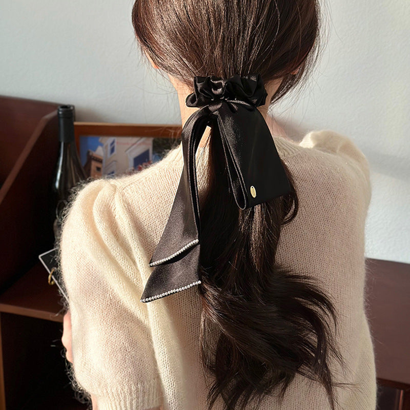 Satin Bow Streamer Hair Tie Hair Rope