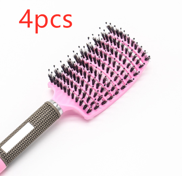 Anti-Klit Hairbrush for Women - Detangler Hair Brush with Nylon Bristles for Scalp Massage and Teasing