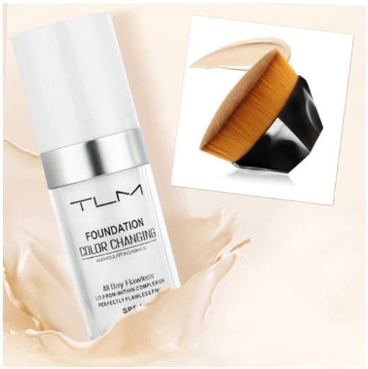 Portable Natural Liquid Foundation & Concealer - Temperature-Adjusting BB Makeup