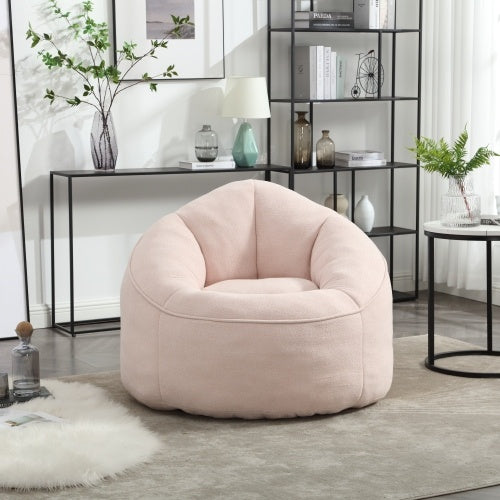 Bedding Bean Bag Sofa Chair High Pressure Foam Bean Bag Chair Material With Padded Foam Padding Compressed Bean Bag With Footrest