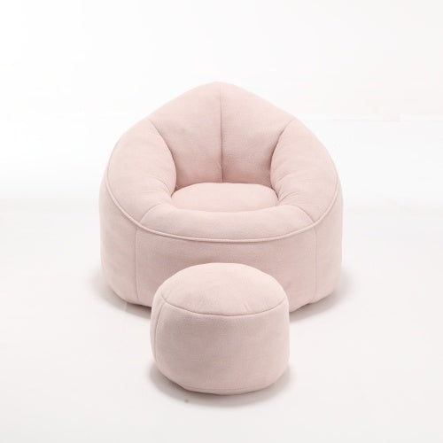 Bedding Bean Bag Sofa Chair High Pressure Foam Bean Bag Chair Material With Padded Foam Padding Compressed Bean Bag With Footrest