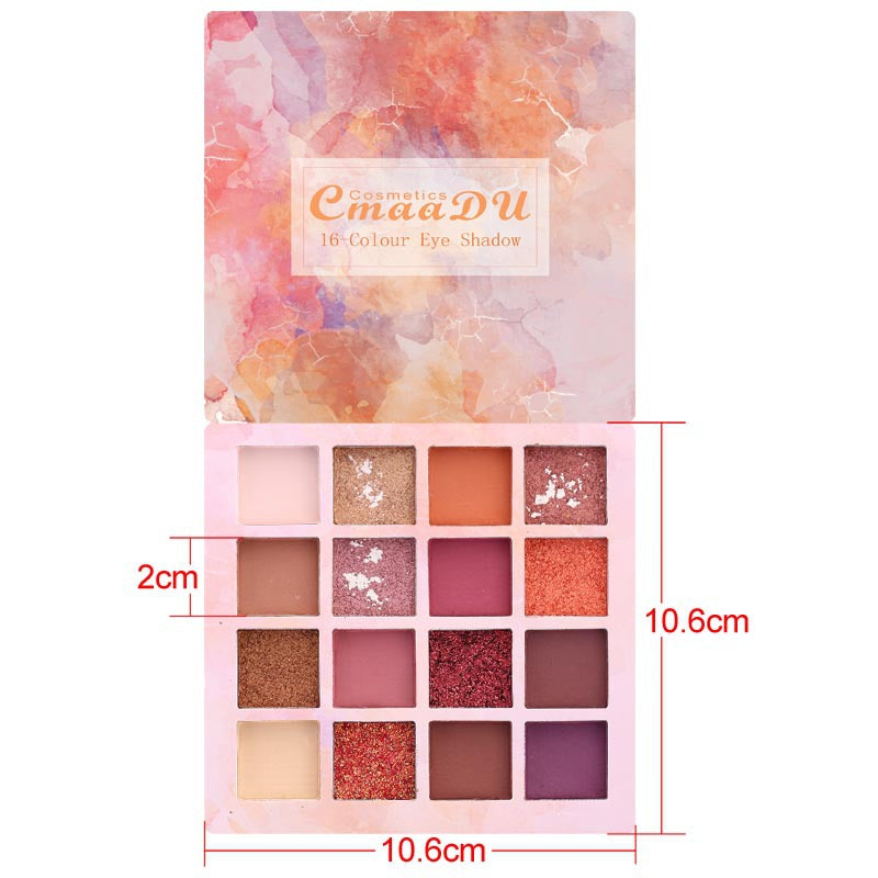 14 colors shiny eyeshadow