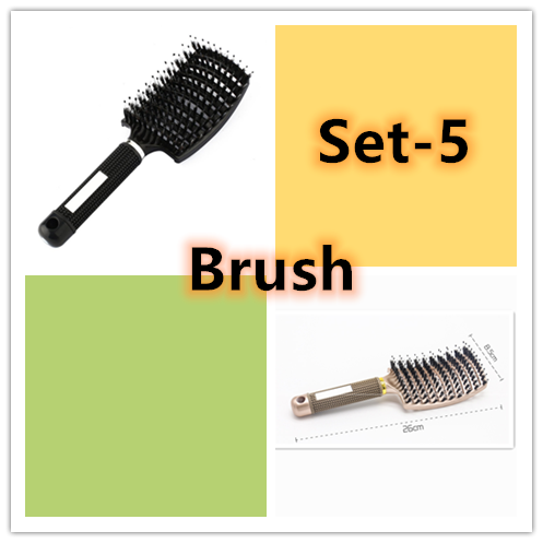 Anti-Klit Hairbrush for Women - Detangler Hair Brush with Nylon Bristles for Scalp Massage and Teasing