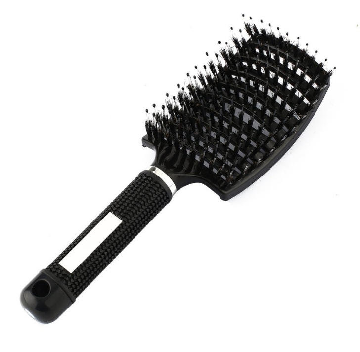 Anti-Klit Hairbrush for Women - Detangler Hair Brush with Nylon Bristles for Scalp Massage and Teasing