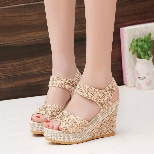 Elegant Nonslip Summer Sandals with Fish Mouth Toe Shoe Design