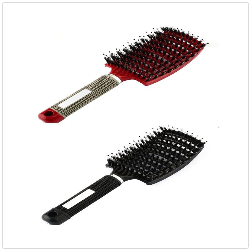 Anti-Klit Hairbrush for Women - Detangler Hair Brush with Nylon Bristles for Scalp Massage and Teasing