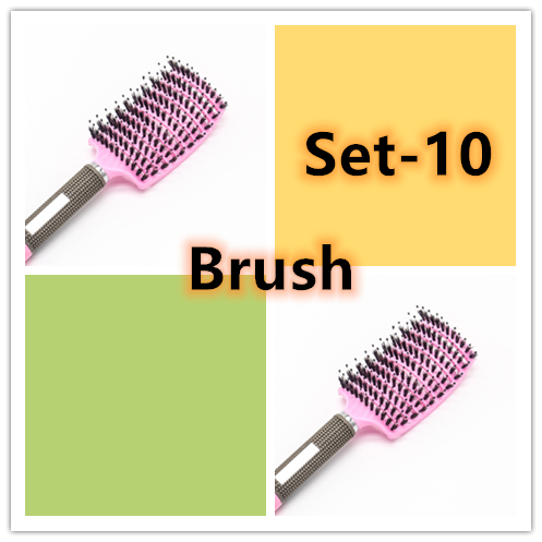 Anti-Klit Hairbrush for Women - Detangler Hair Brush with Nylon Bristles for Scalp Massage and Teasing