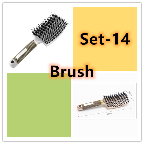 Anti-Klit Hairbrush for Women - Detangler Hair Brush with Nylon Bristles for Scalp Massage and Teasing