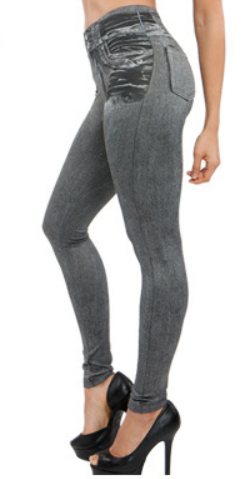 Slimming Corset Denim Leggings