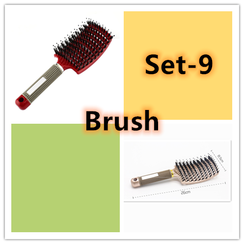 Anti-Klit Hairbrush for Women - Detangler Hair Brush with Nylon Bristles for Scalp Massage and Teasing