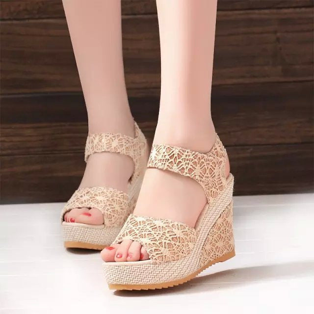 Elegant Nonslip Summer Sandals with Fish Mouth Toe Shoe Design