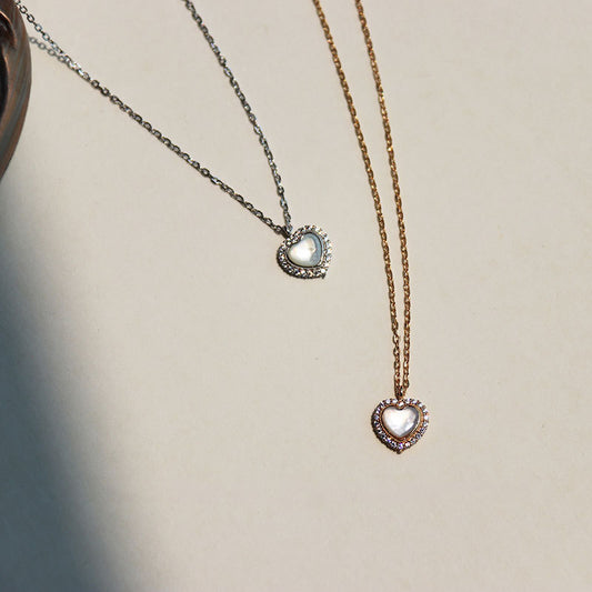 Small sense of heart-shaped love necklace