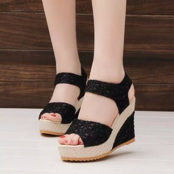 Elegant Nonslip Summer Sandals with Fish Mouth Toe Shoe Design