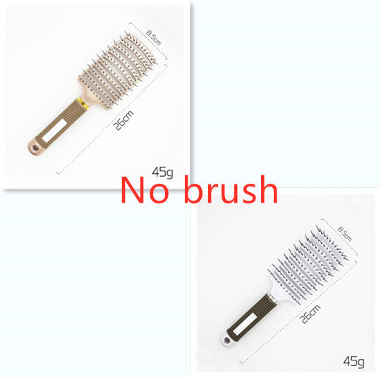 Anti-Klit Hairbrush for Women - Detangler Hair Brush with Nylon Bristles for Scalp Massage and Teasing