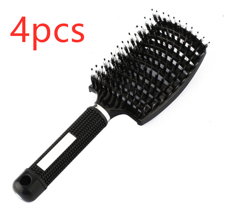 Anti-Klit Hairbrush for Women - Detangler Hair Brush with Nylon Bristles for Scalp Massage and Teasing