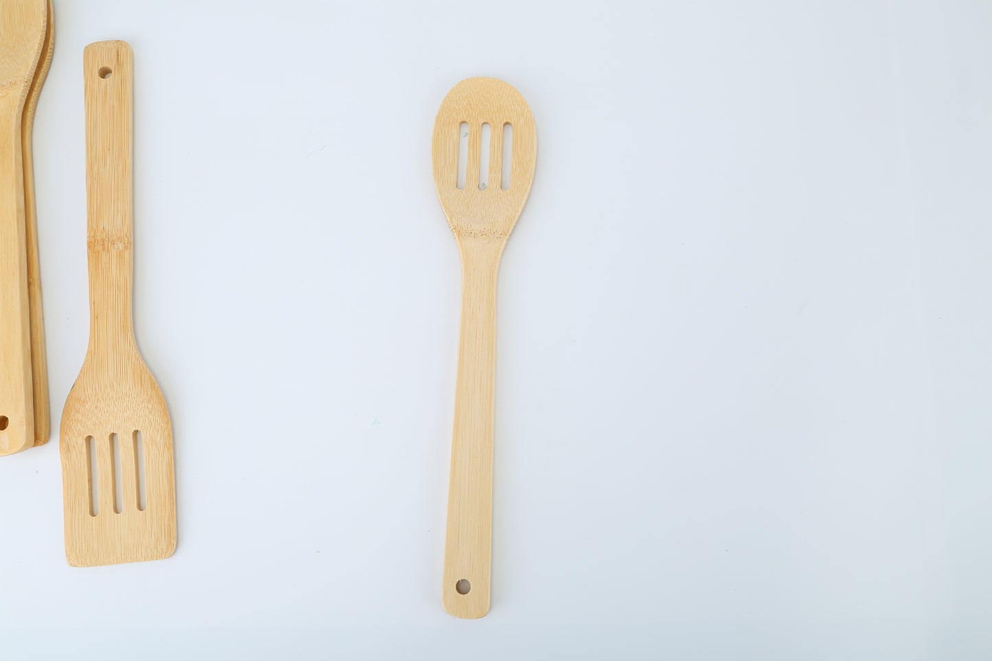 Set Of 6Pcs Cooking Utensil Bamboo Wooden Spoons Spatula Kitchen Cooking Tools Nonstick Wooden Cookware Kitchen Gadgets